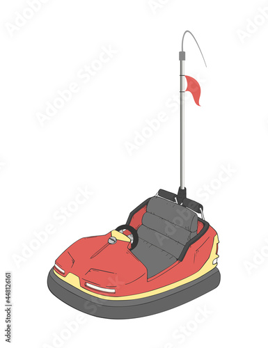 Bumper car illustration