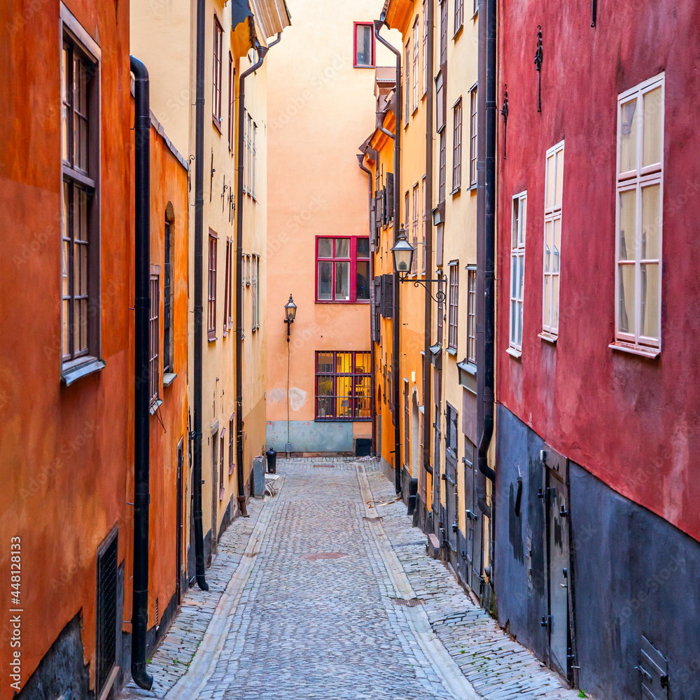 Alley in Gamla Stan in Stockholm