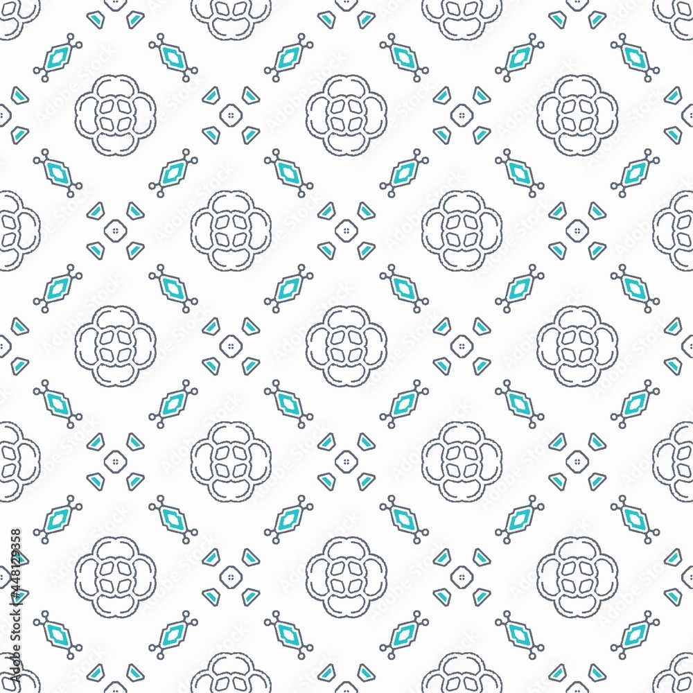 Abstract shape seamless, ornament pattern ready to print Abstract shape seamless, ornament pattern ready to print