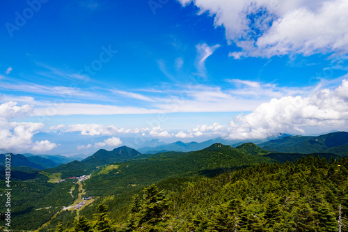 横手山山頂の景色・日本・長野県