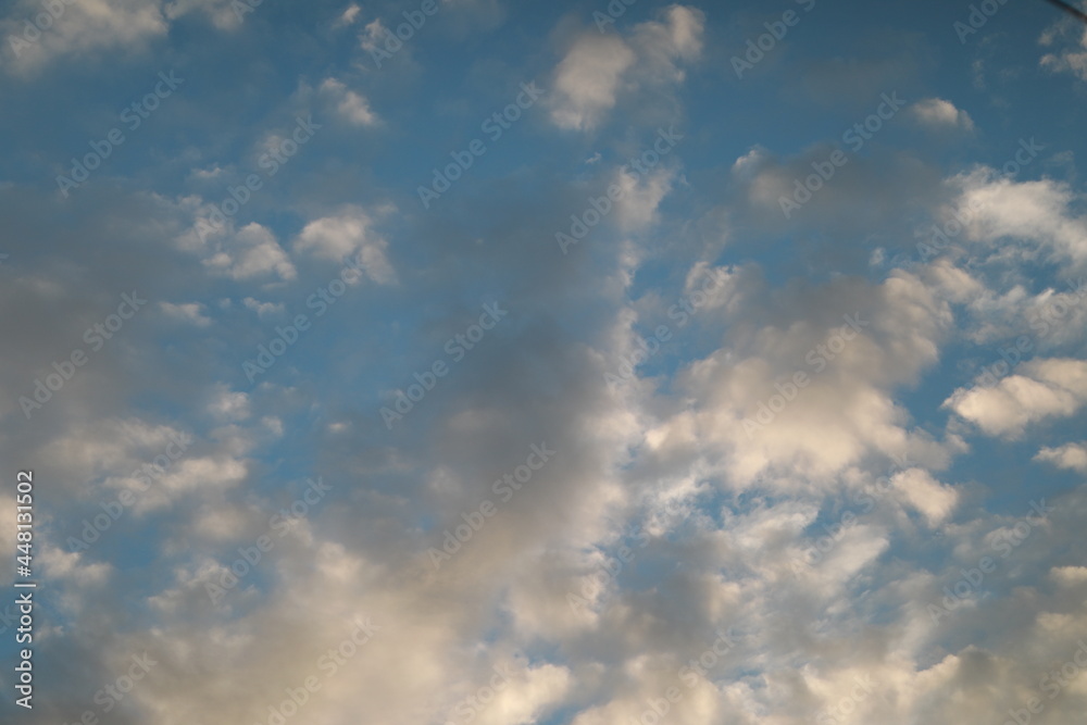 A group of clouds in the sky