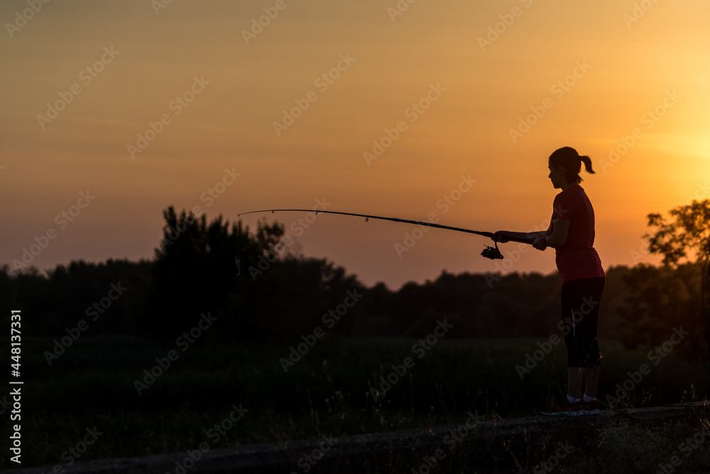 Woman Fishing