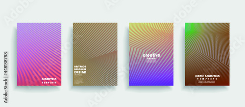Artistic covers design. Creative colors backgrounds. Trendy futuristic design
