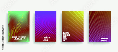 Artistic covers design. Creative colors backgrounds. Trendy futuristic design