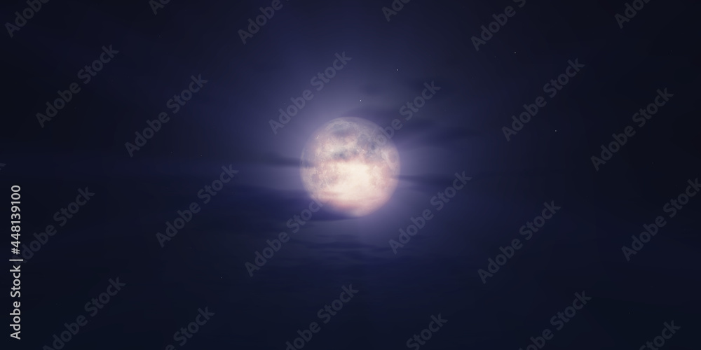 full moon at night night sky