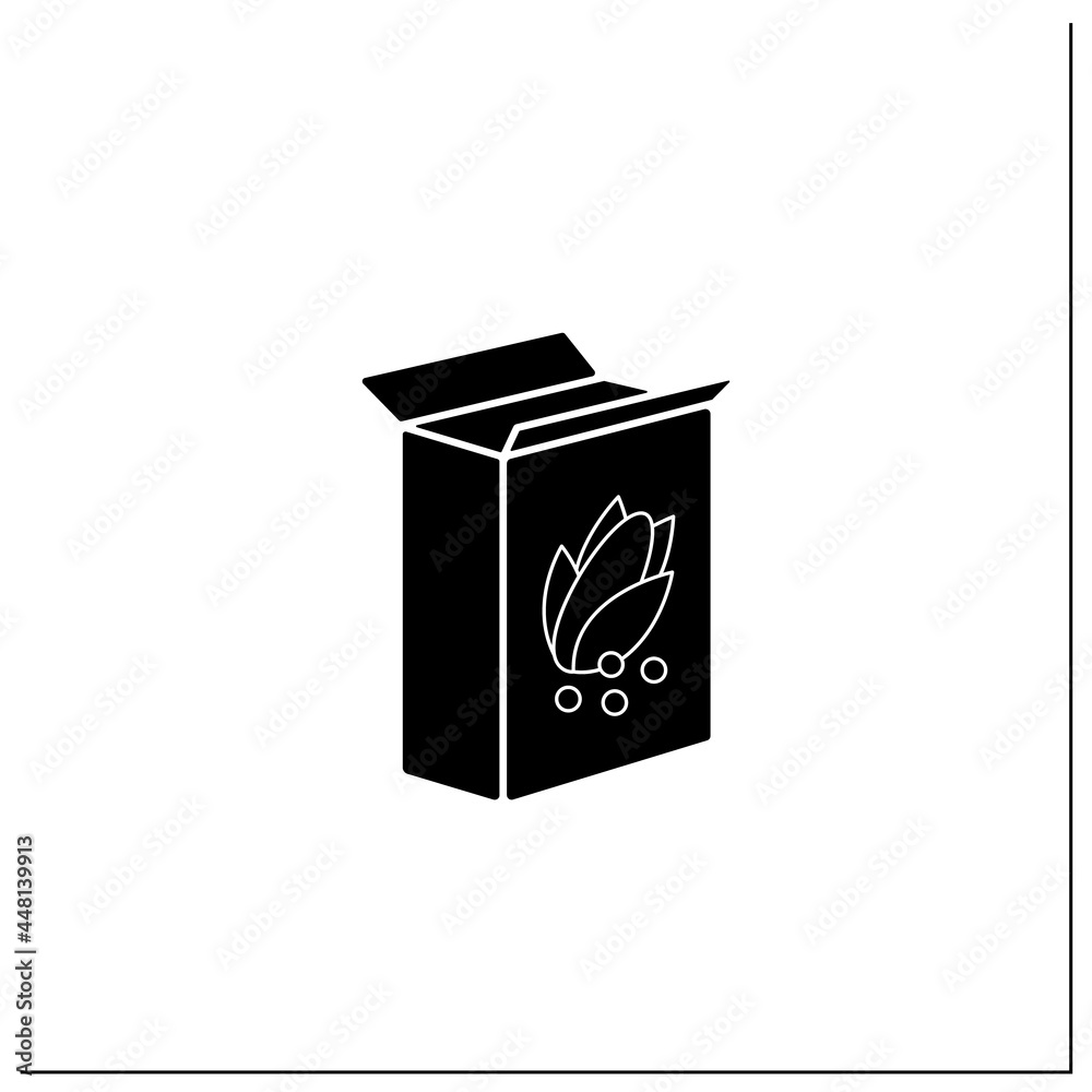 Coffee in bags glyph icon. Individual package. Portion control, protection, tampering resistance from bacteria. Packing food concept. Filled flat sign. Isolated silhouette vector illustration Coffee in bags glyph icon. Individual package. Portion control, protection, tampering resistance from bacteria. Packing food concept. Filled flat sign. Isolated silhouette vector illustration