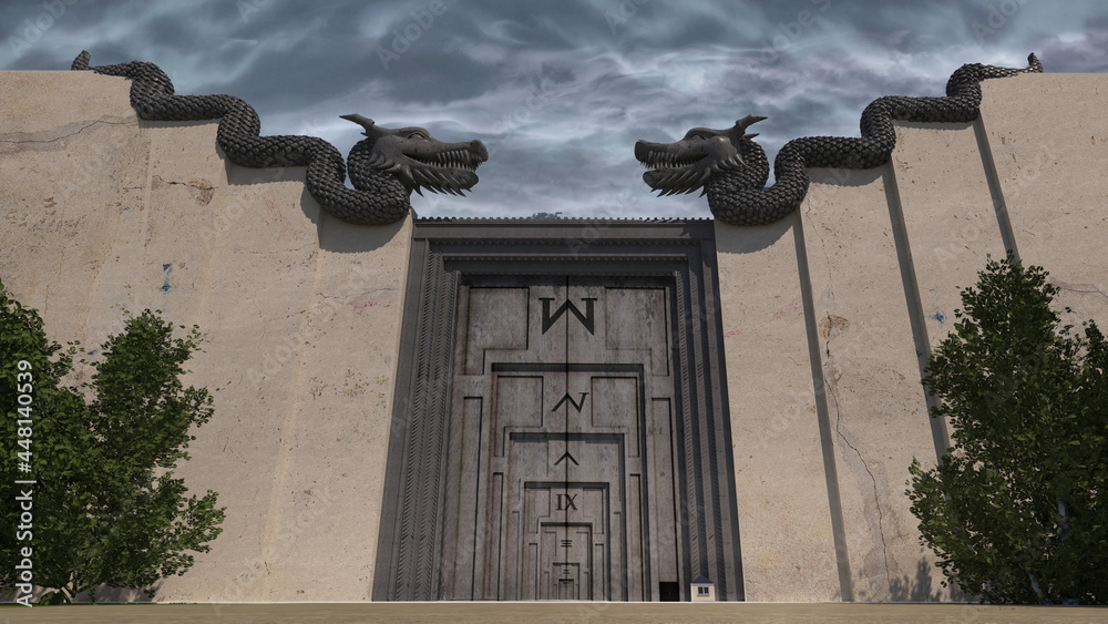 the testing gate from the anime hunter x hunter Stock Photo Adobe Stock