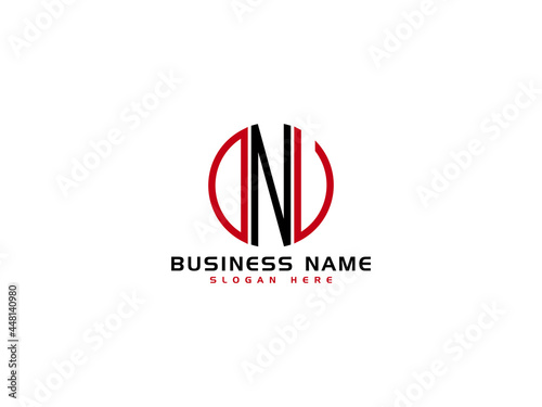 Creative DNV Logo Letter Vector Image Design For Business photo