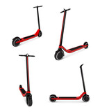 Electric Scooter Realistic Set