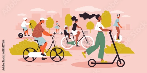 Personal Eco Transport Illustration