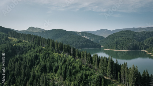 Fototapeta Naklejka Na Ścianę i Meble -  Bolboci Lake Aerial Landscape