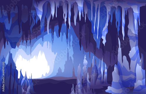 Stalactites Stalagmites Cave View