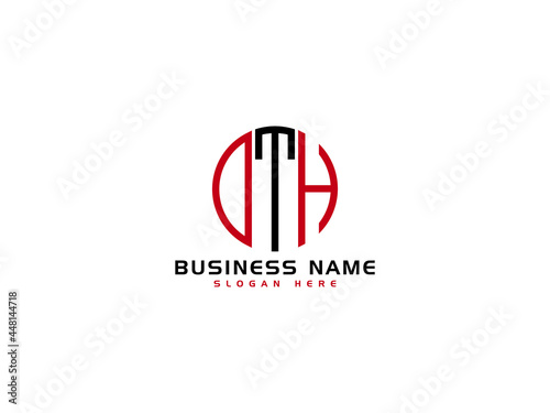 Creative DTH Logo Letter Vector Image Design For Business photo