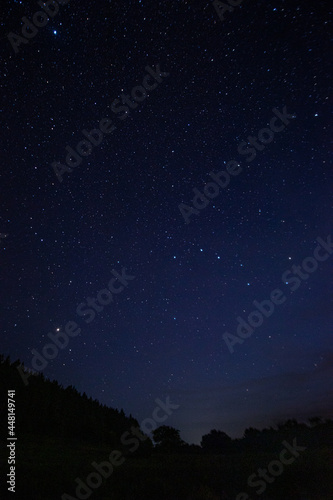 Fototapeta Naklejka Na Ścianę i Meble -  starry night sky on a warm summer night