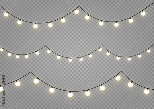 Glowing lights, garland decoration led neon lamp