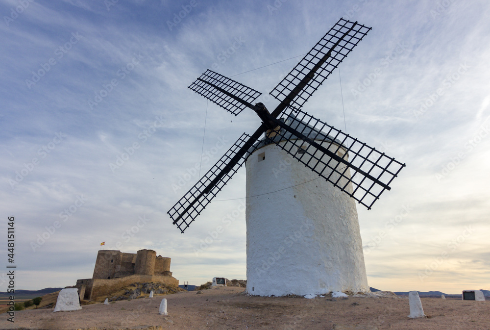 Sunset in the town of Consuegra in Toledo (Spain) Sunset in the town of Consuegra in Toledo (Spain)