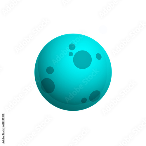 Abstract planet cosmic vector sphere on white background