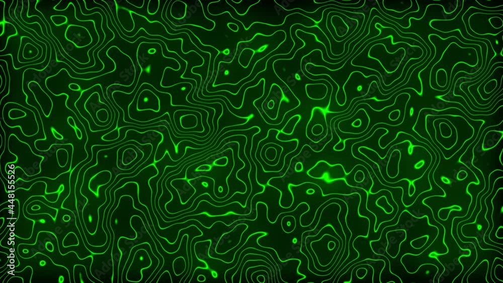 Abstract Colorful Design Colorful Swirl Texture Background. Green liquid waves corporate abstract motion background. Seamless loop. Motion shapes Outline Border. Wave stripes. Video animation VJ, 4K