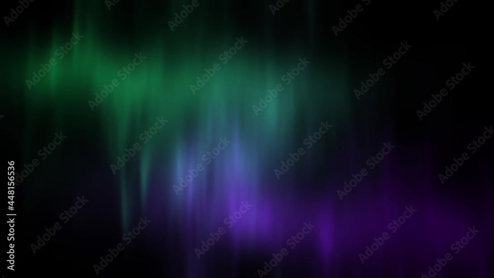 Northern lights on a black background. Lights Green Purple Animation Loop 4K Northern lights on a black background. Lights Green Purple Animation Loop 4K
