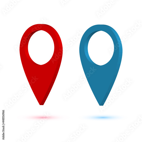 Free Download Map pointer set isolated on white background - GFXLoad