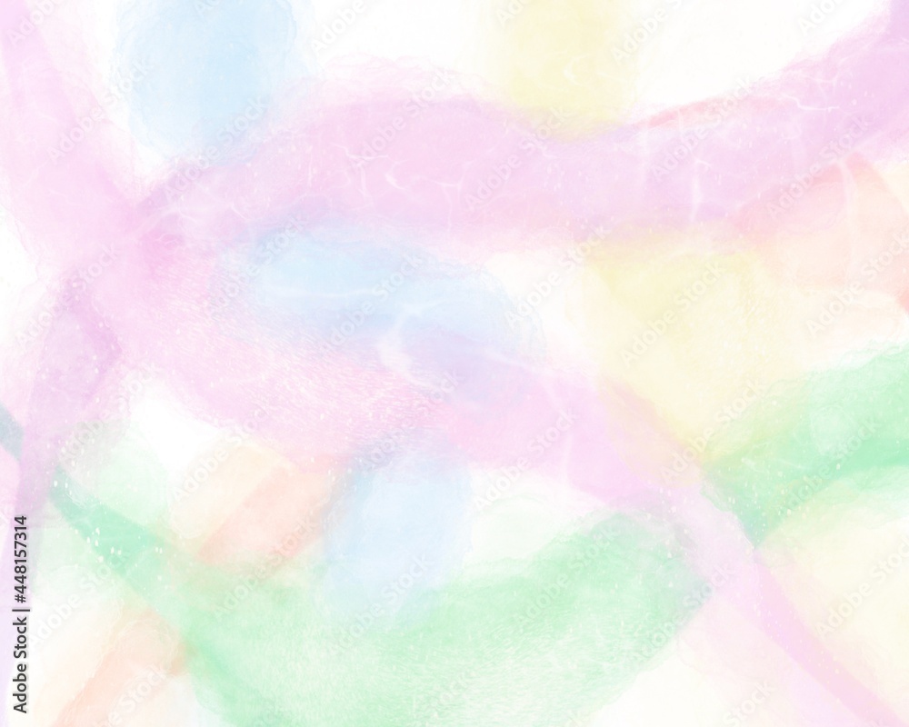 Rainbow pastel marble Watercolor background abstract