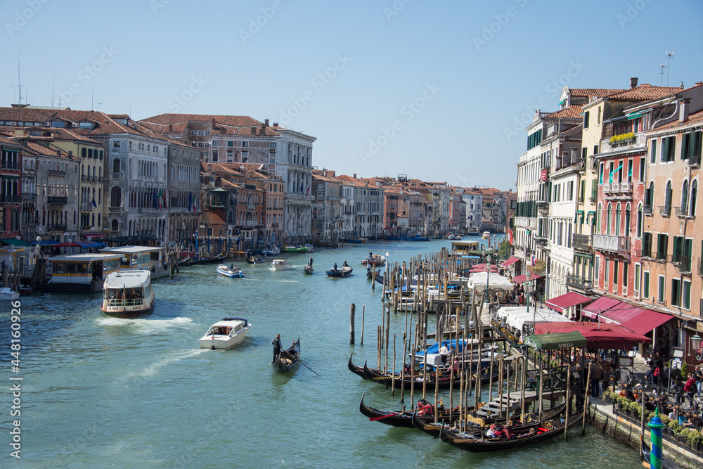 Venice, Italy: Venice overview, panoramic view 
 2019,Grand Canal
