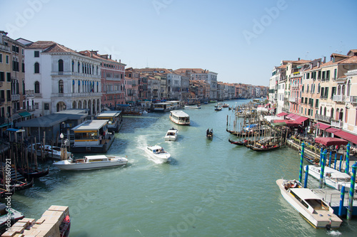 Venice, Italy: Venice overview, panoramic view 2019,Grand Canal