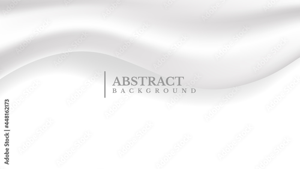 abstract white and gray background with realistic wave texture