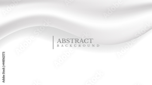 abstract white and gray background with realistic wave texture