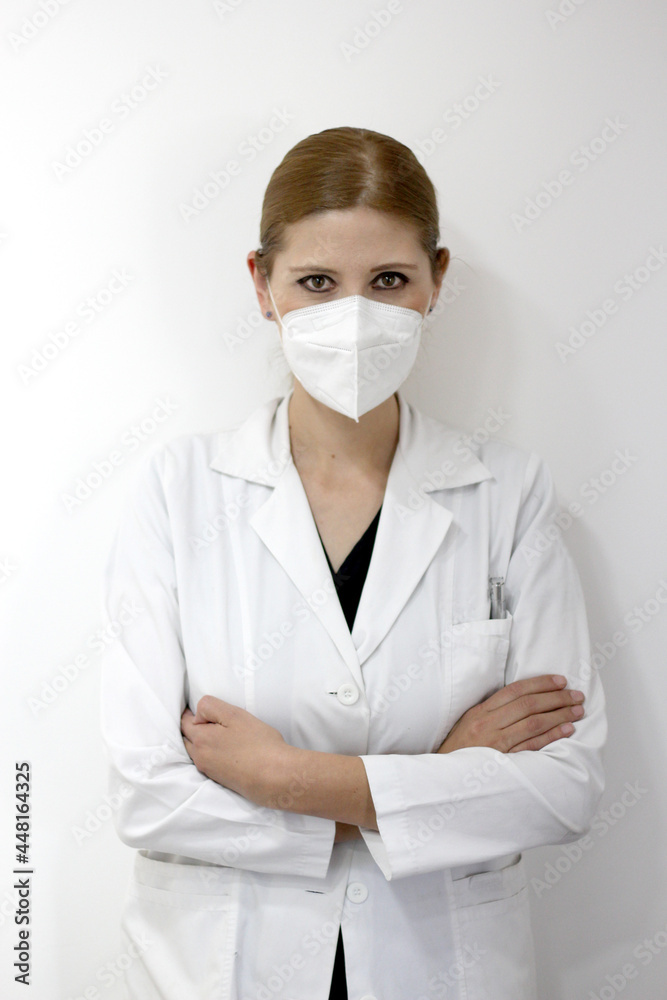 Female neurologist doctor reviewing head tomography and working with mask in hospital
Female neurologist doctor reviewing head tomography and working with mask in hospital