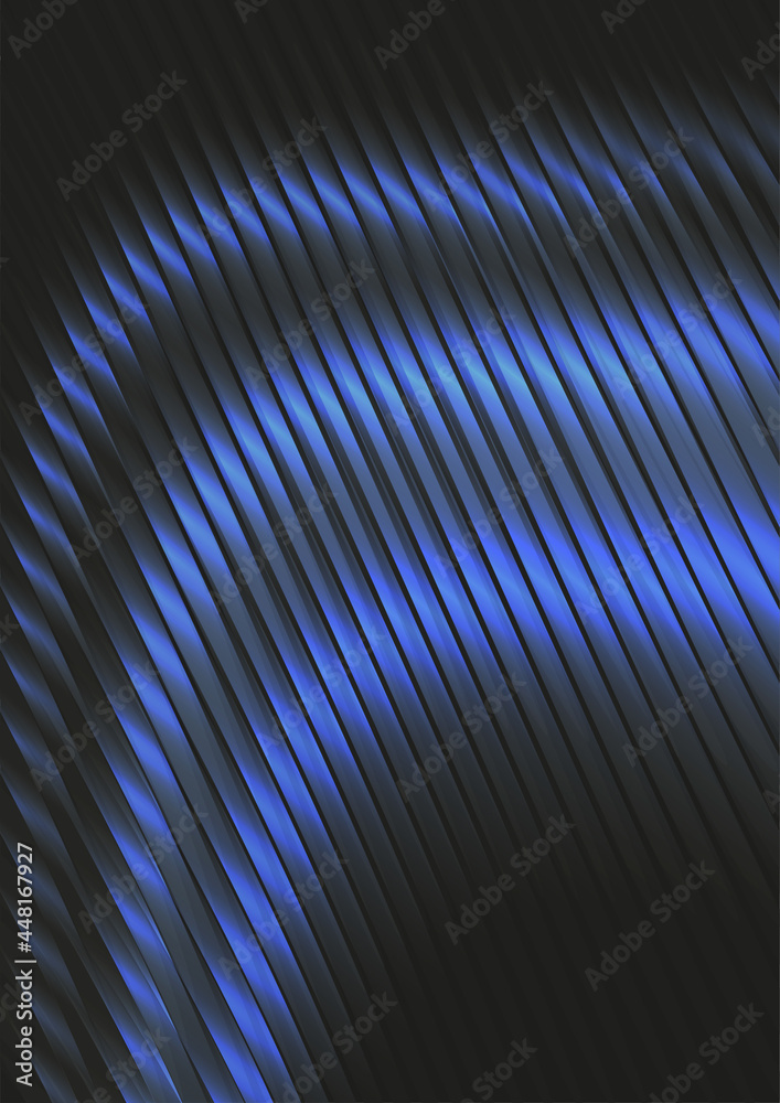 Glowing blue figures on a black background for design.