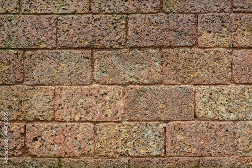 Close-up of old brick blocks for background or wallpaper. 