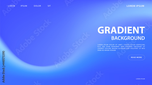 Abstract vibrant gradient background in blue tones. for graphic colorful design, layout design template for brochure.
