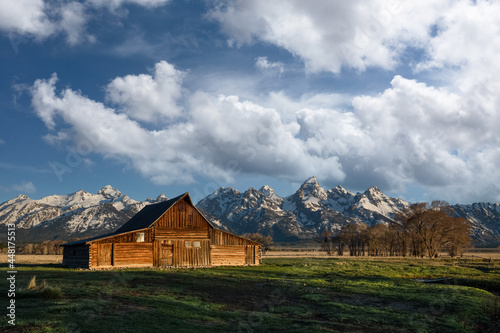 barn in the mountains