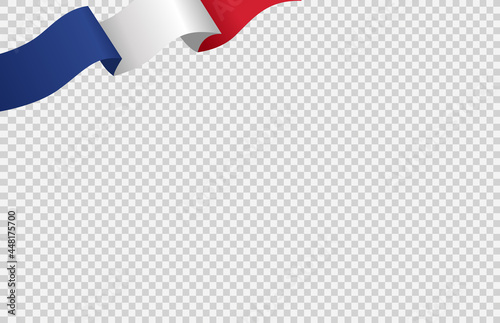 Waving flag of France isolated  on png or transparent  background,Symbol of France,template for banner,card,advertising ,promote, TV commercial,web, vector illustration top olympic gold winner