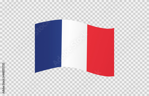Free Download Waving flag of France isolated  on png or transparent  background,Symbol of France,template for banner,card,advertising ,promote, TV commercial,web, vector illustration top olympic gold winner - GFXLoad