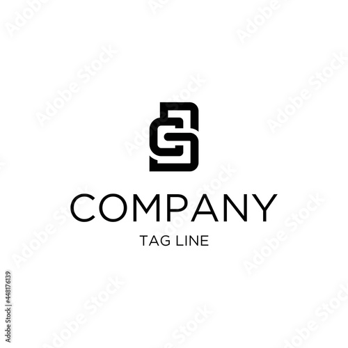 initials cbs logo design vector photo