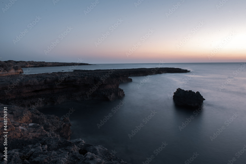 Sunset in Can Marroig in Formentera, Spain