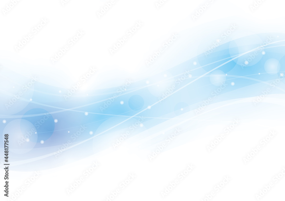 背景　曲線　水色　青　アブストラクト　キラキラ