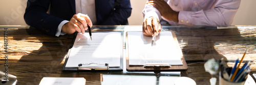 Business Document Contract Review. Lawyer