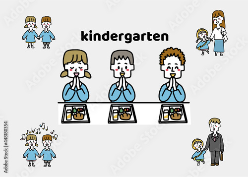 幼稚園で過ごす園児セット