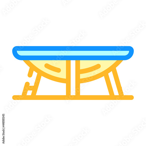 trampoline for jumping and exercising color icon vector. trampoline for jumping and exercising sign. isolated symbol illustration