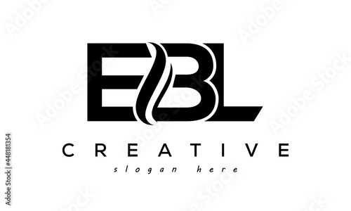 Letter EBL creative logo design vector	