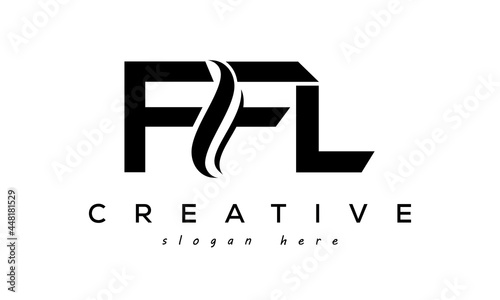 Letter FFL creative logo design vector	 photo