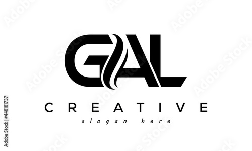 Letter GAL creative logo design vector	