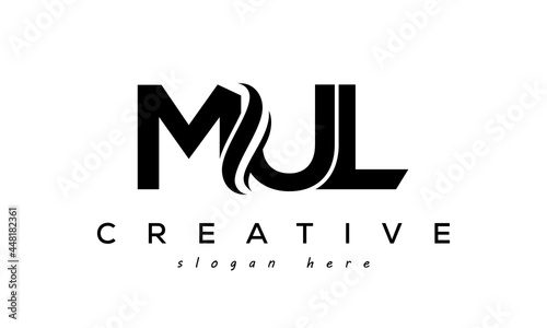 Letter MUL creative logo design vector	