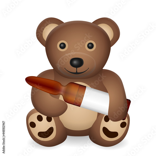 Teddy bear with ampule
