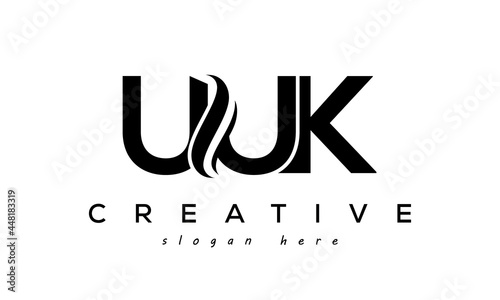 Letter UUK creative logo design vector 