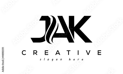 Letter JAK creative logo design vector	