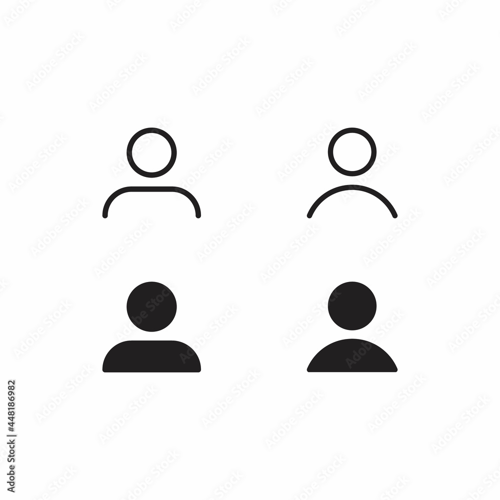 Default Avatar Profile Icon Vector Isolated on White Background Default Avatar Profile Icon Vector Isolated on White Background